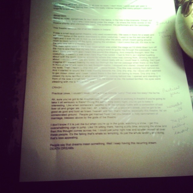 What is it about that night? — script editing